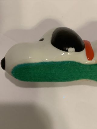 Rare Vintage 60s/70s Snoopy Ceramic Porcelain Figure Laying Face Down 3