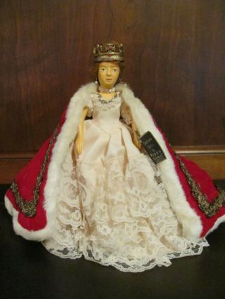 Vintage Peggy Nisbet Doll P708 Queen Victoria In State Robes Tags W/box