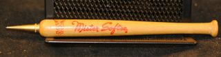 Vintage Mr Softee Ice Cream Baseball Bat Pen Rare Ex