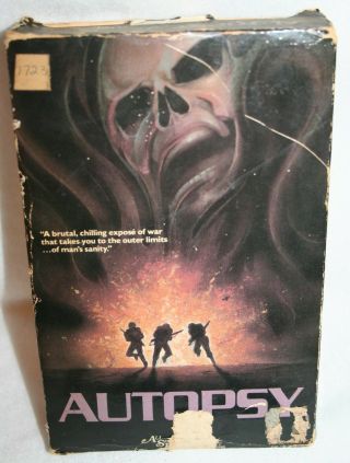 Autopsy (1986) Rare Vhs Tape Horror War Big Box All Season 
