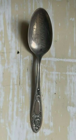 Vintage Sterling Silver Souvenir Spoon Set Of 2,  Hamilton,  Mo.  & Tekamah Nee.
