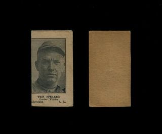 Rare 1925 - 31 W590 Strip Card Tris Speaker Cleveland Indians