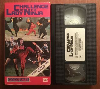 Challenge Of The Lady Ninja (1984,  Vhs) Martial Arts Ninjitsu Oop Htf Rare