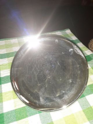 Antique Mercury Glass Reflector 6 3/4 " For Oil Lamp