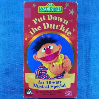 Sesame Street Put Down The Duckie An All - Star Musical Special Vhs Tape Rare