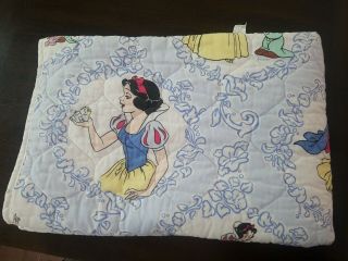 Dundee Snow White And 7 Dwarfs Vintage Comforter Blanket Toddler Disney Rare