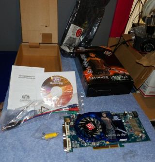 Rare Sapphire Ati Radeon Hd 3850 512mb Gddr3 8x Agp Graphics Video Card W/box