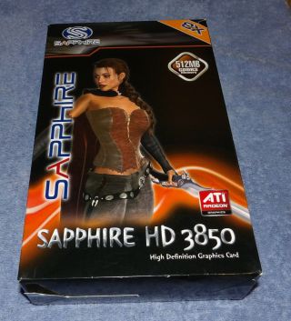 Rare Sapphire ATI Radeon HD 3850 512MB GDDR3 8X AGP Graphics Video Card w/Box 2