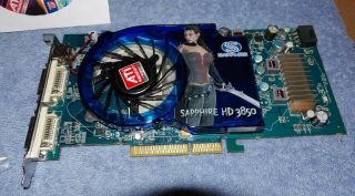 Rare Sapphire ATI Radeon HD 3850 512MB GDDR3 8X AGP Graphics Video Card w/Box 3