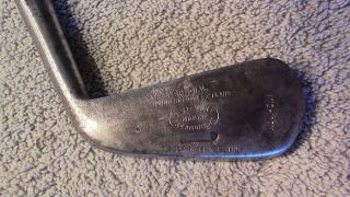 Antique Hickory Wood Shaft Golf Clubs St Andrews Midiron