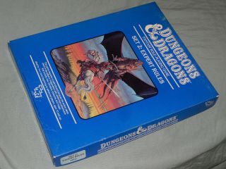 Tsr 1st Ed - Dungeons & Dragons Set 2: Expert Rules (rare With Dice & Crayon)