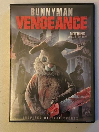 Bunnyman Vengeance Dvd Rare Horror Slasher Massacre 2017 Carl Lindbergh Sov