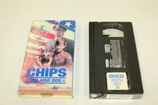Oop Rare Disney Chips The War Dog Vhs W Sleeve German Shepard