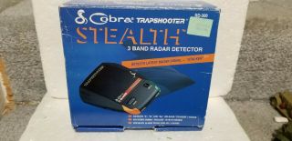 Vintage Cobra Trapshooter Stealth 3 Band Radar Detector Rare