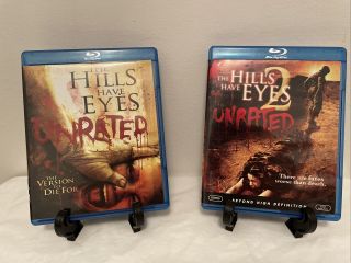 The Hills Have Eyes 1 & 2 Unrated Blu Ray Rare Oop