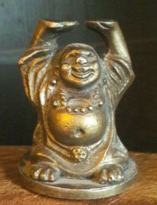 Rare Vintage Happy Buddha Metal Bottle Opener (ab3)