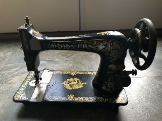 Singer Model 27 Pheasant Decal Sewing Machine Antique Extremely Rare
