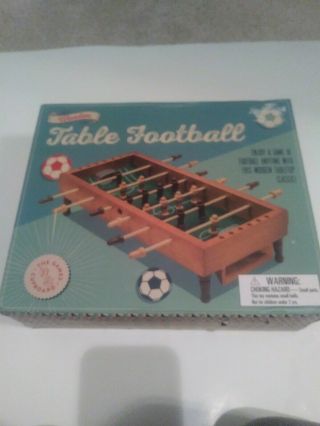 Rare Wooden Table Football Foosball Game By Professor Puzzle Games Cupboard
