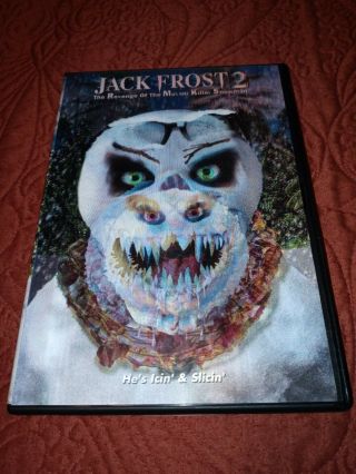 Jack Frost 2: Revenge Of The Mutant Killer Snowman (dvd,  2000) Rare Holo Cover