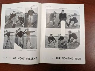 Vintage 1932 Pittsburgh Panthers PITT VS NOTRE DAME IRISH Football Program RARE 3