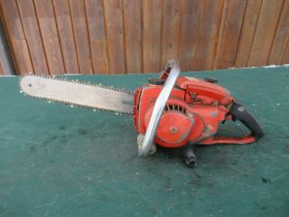 Rare Vintage Remington Pl - 4 Chainsaw Chain Saw With 15 " Bar Old Large Heavy