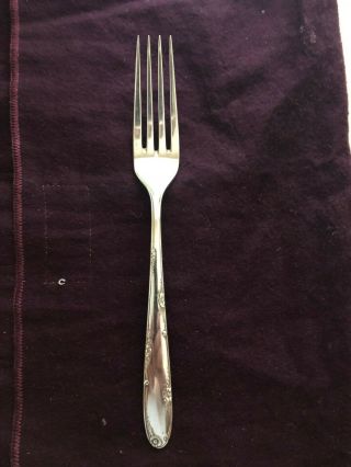 One Vintage 1951 Towle Sterling Silver Madeira Dinner Fork 7 - 1/4” Long