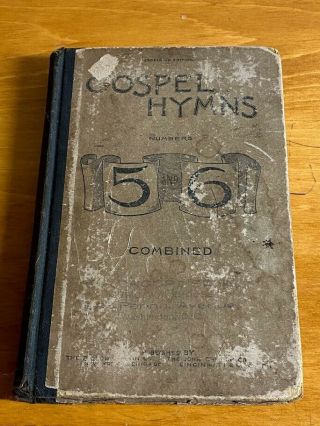 Antique Hymnal Gospel Hymns Copyright 1892