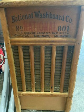 Vintage National Washboard Co.  No.  801 Brass Washboard