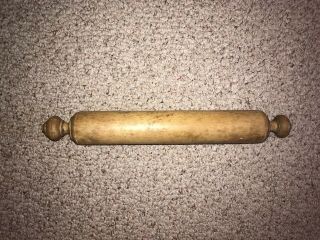 Antique One Piece Wooden Rolling Pin