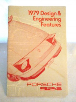 1979 Porsche 924 Turbo Dealer Usa Sales Training Reference Workbook Rare