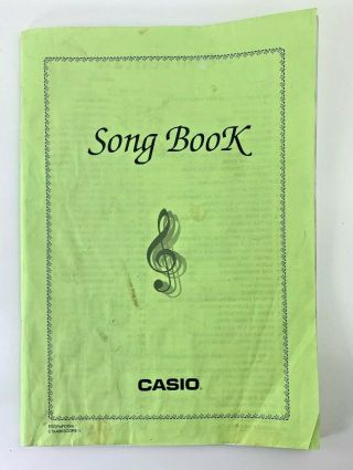 Vintage Casio Song Book Keyboard Ctk - 496 Rare