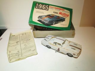 Rare Vintage Palmer Plastics 1965 Ford Mustang Fastback Custom Model W/ Box