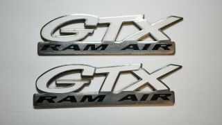Gm Slp Gtx 1997 - 2003 Pontiac Grand Prix Rare Oem Ram Air Badges Emblems 3.  8 V6