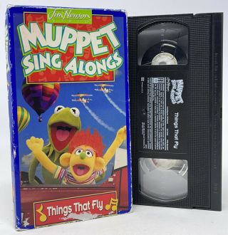 Muppet Sing Alongs: Things That Fly (vhs 1996) Kermit Jim Henson 90’s Very Rare