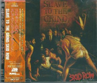 Skid Row - Slave To The Grind Cd 1991 Japan With Obi Rare Amcy - 257