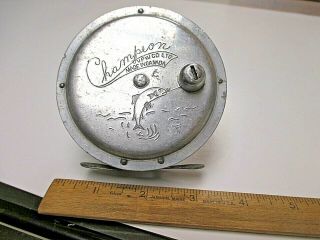 Vintage And Scarce Champion Fishing Fly Reel Made In By Canada Vpw Co.
