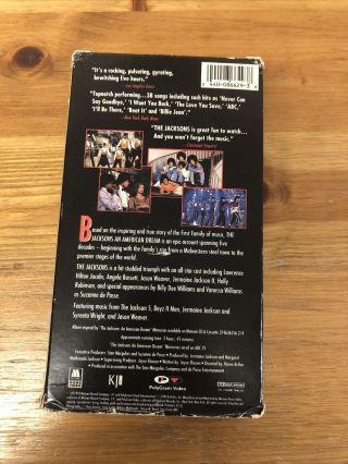 Jacksons,  The: An American Dream (VHS,  1993,  2 - Tape Set) Rare Out Of Print 2