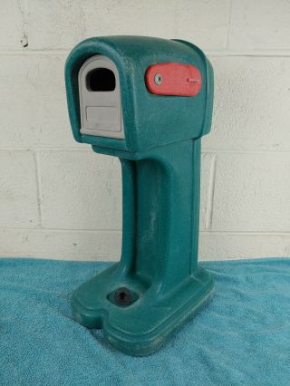 Vintage Step 2 Little Tikes Green Plastic Toy Play Mailbox Child Size Rare