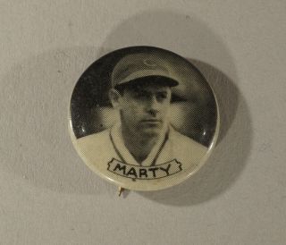Rare 1937 Joe Marty Chicago Cubs American Badge Co.  Baseball Pin
