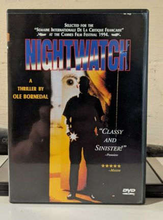 Nightwatch 1994 Dvd Rare Oop Anchor Bay Danish Cult Horror