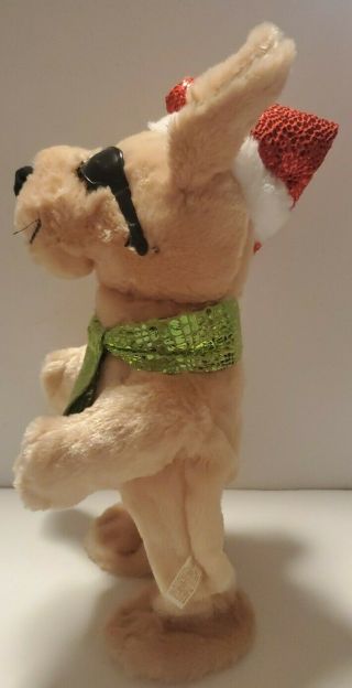 Dan Dee Animated Singing Dancing Chihuahua Plush (Feliz Navidad) 14” RARE 3