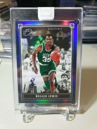 2019 - 20 Panini One And One Reggie Lewis 17/25 Blue Rare Card Appearance