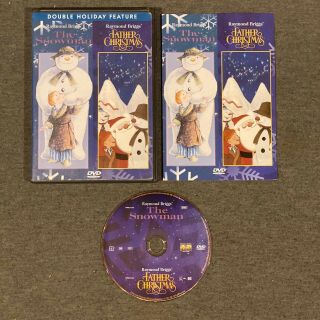 The Snowman / Father Christmas (dvd,  1998) Raymond Briggs W/ Slipcover
