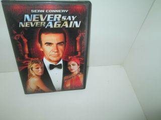 Never Say Never Again Rare Dvd 007 James Bond Sean Connery 1983