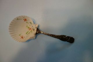 Victorian Silver Plate And Shell Mermaid Spoon