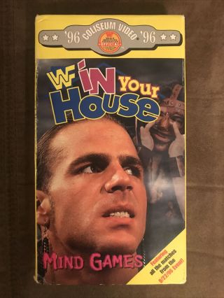 Wwf In Your House Mind Games Vhs Coliseum Video Rare Wwe