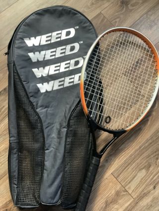 Rare Weed 135 Tour Ext Oversize Tennis Racquet Ext135 Strung 4 1/4 Grip W/cover