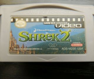 Game Boy Advance Video: Shrek 2 Nintendo Game Boy Advance 2005 Dreamworks Rare