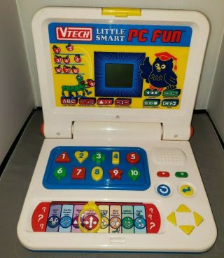 Vintage Vtech Little Smart Pc Fun Laptop Great Rare