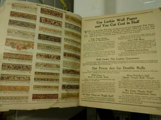 1929 Larkin Co Buffalo NY Wallpaper Book / Each Page An Actual Sample / Rare 2